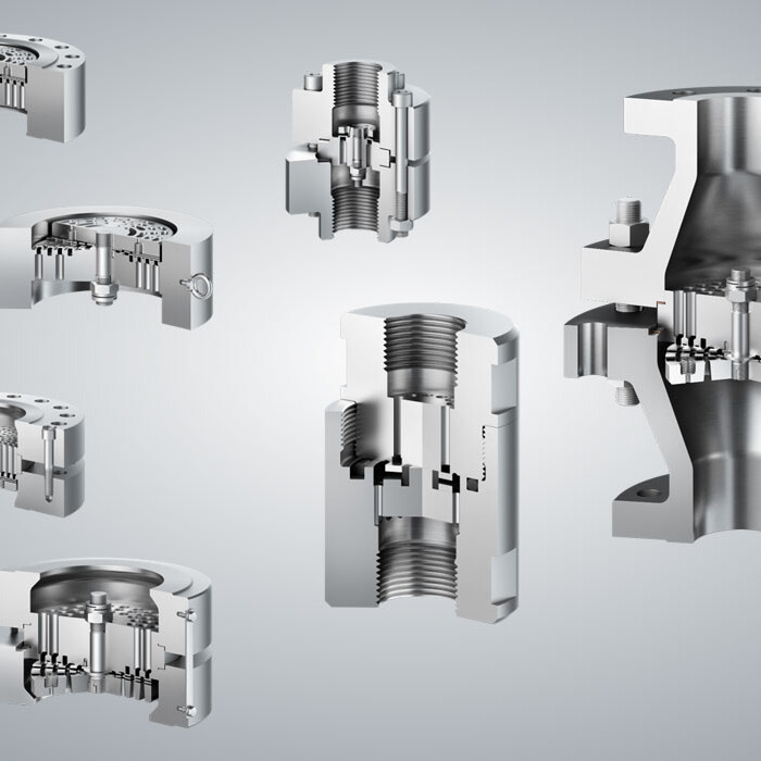 Check valves for upstream Check valves for upstream